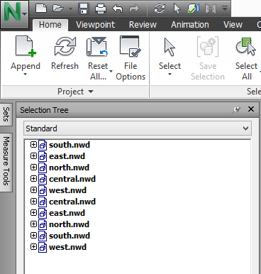 NavisworksSelectionTree_Unsorted